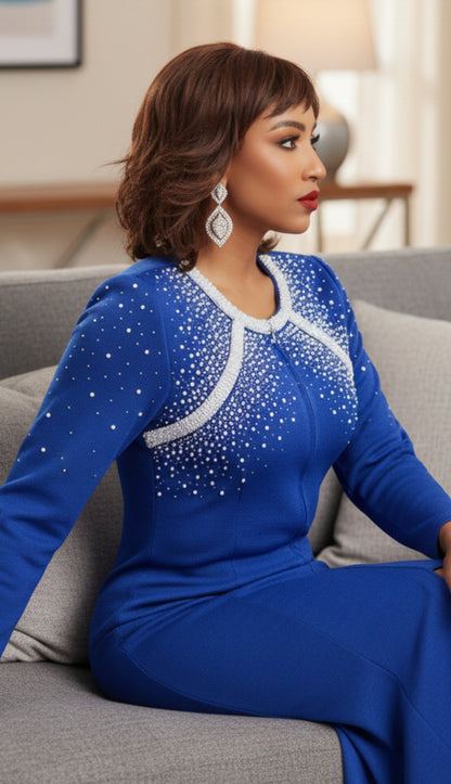 Donna Vinci Knit 13380-QS Church Dress