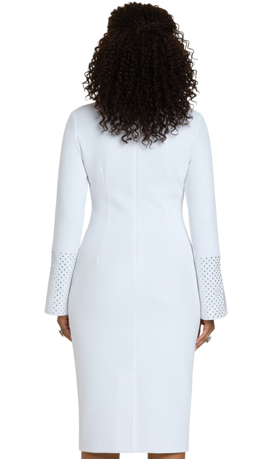 Donna Vinci 13437-WHT-IH Church Dress