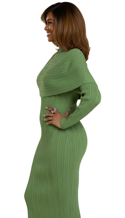 Donna Vinci 13444-SGE-QS Church Dress