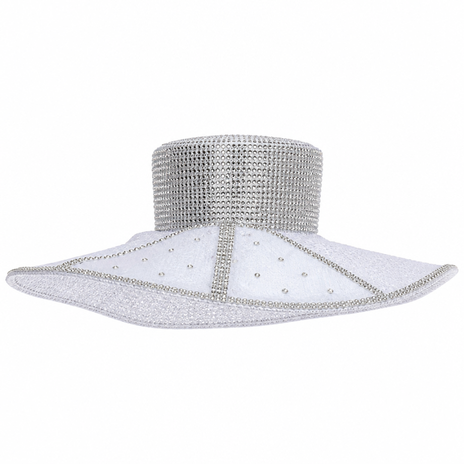 Donna Vinci 13479-WHT-H Church Hat