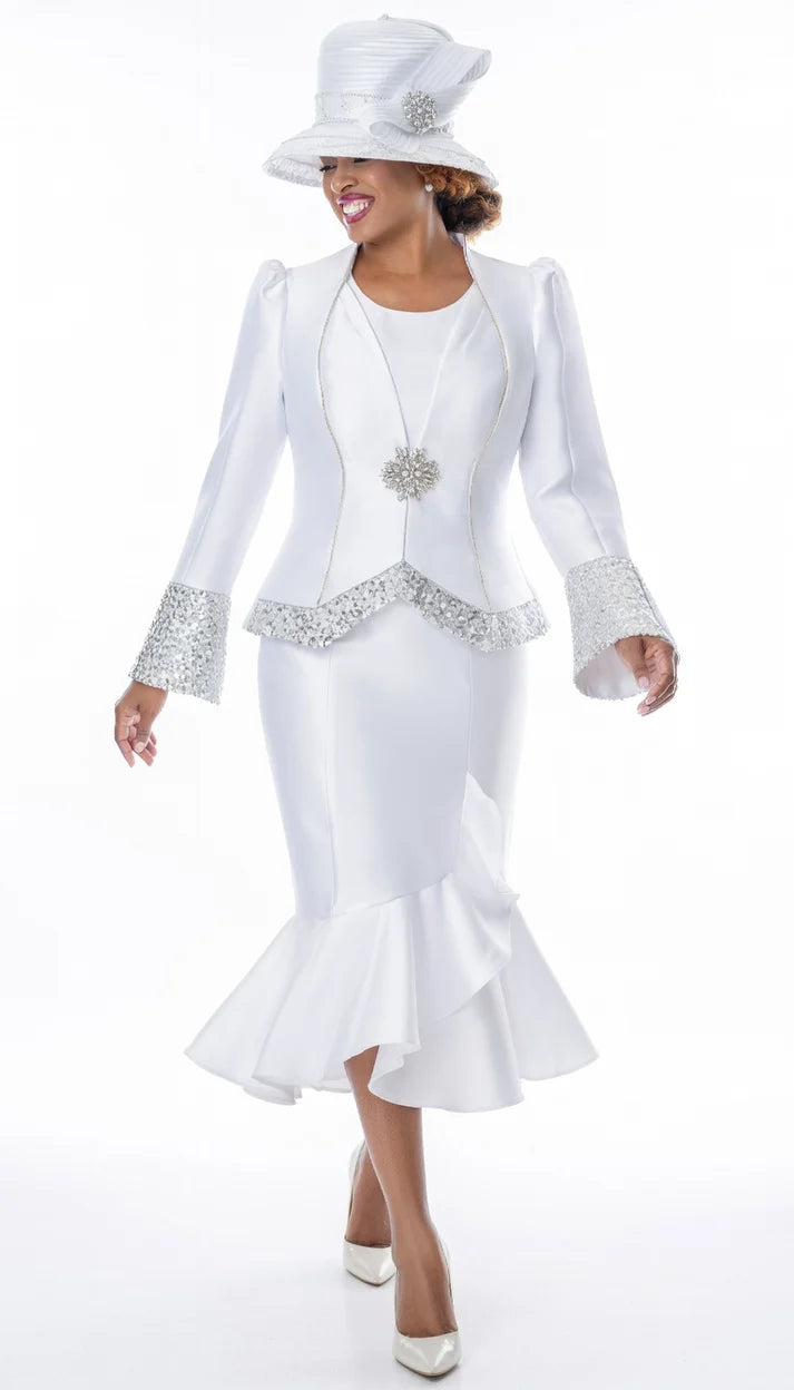 GMI 401903-WHT-QS Church Suit