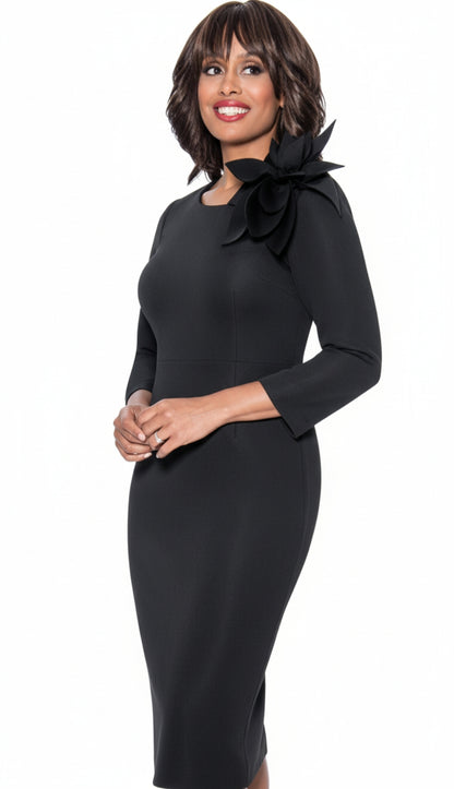 Nubiano 1441-BLK-IH Church Dress