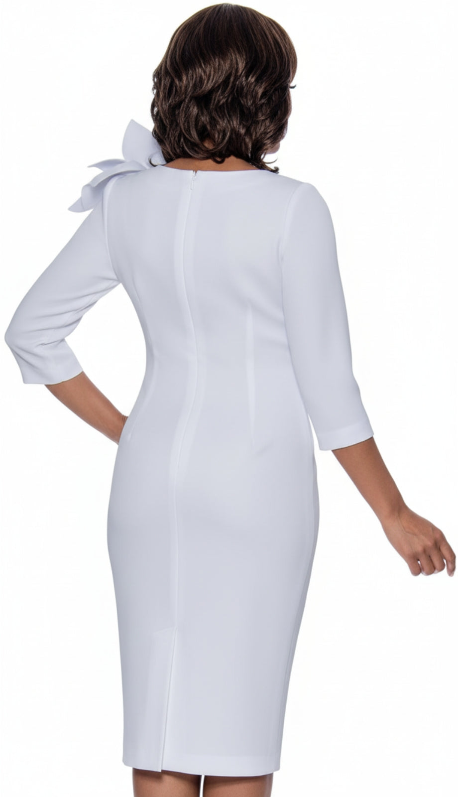 Nubiano 1441-WHT-IH Church Dress