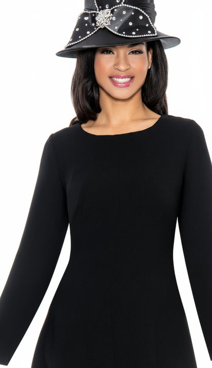 Giovanna 1451-BLK-IH Church Dress