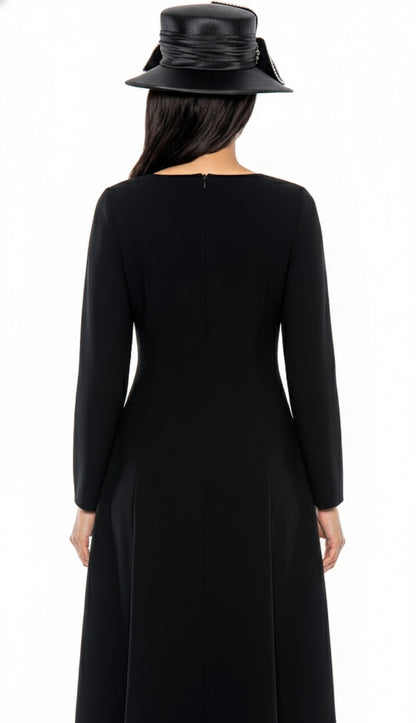 Giovanna 1451-BLK-IH Church Dress