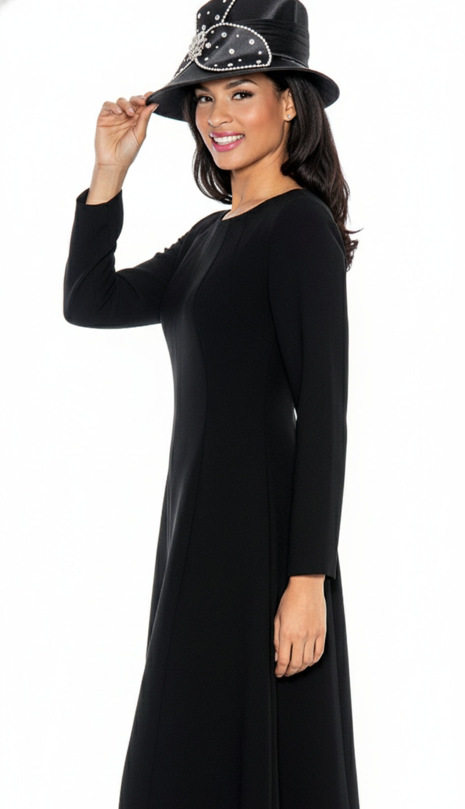Giovanna 1451-BLK-IH Church Dress
