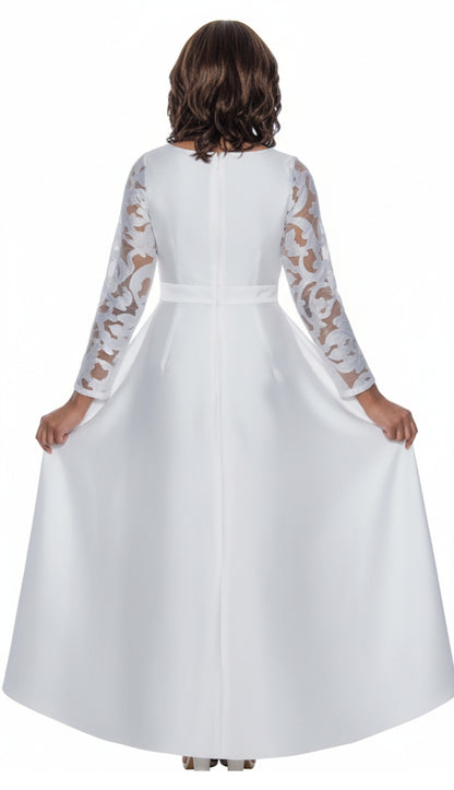 Nubiano 1471-WHT-IH Church Dress