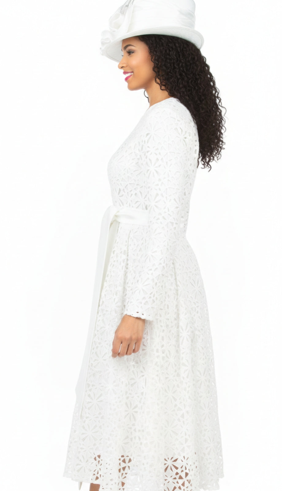 Giovanna 1556-WHT Church Dress