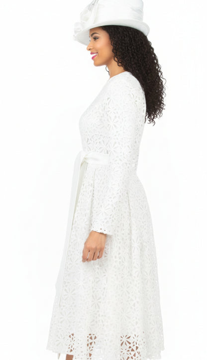 Giovanna 1556-WHT Church Dress