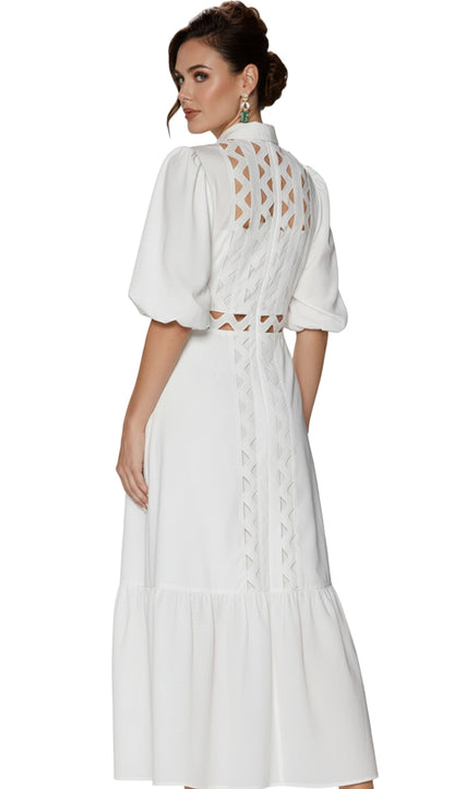 Love the Queen 17548-WHT Dress
