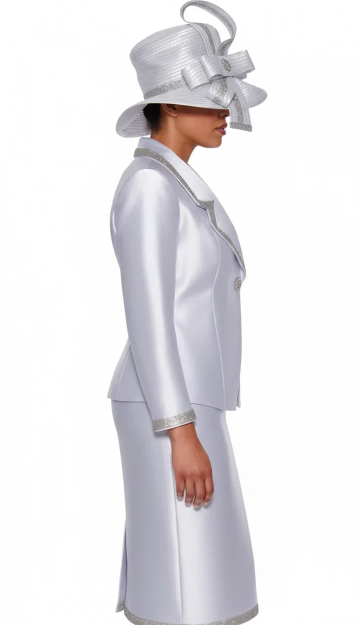 GMI 9872-WHT-QS Church Suit