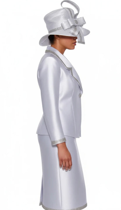 GMI 9872-WHT-QS Church Suit
