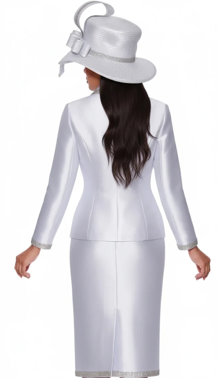 GMI 9872-WHT-QS Church Suit