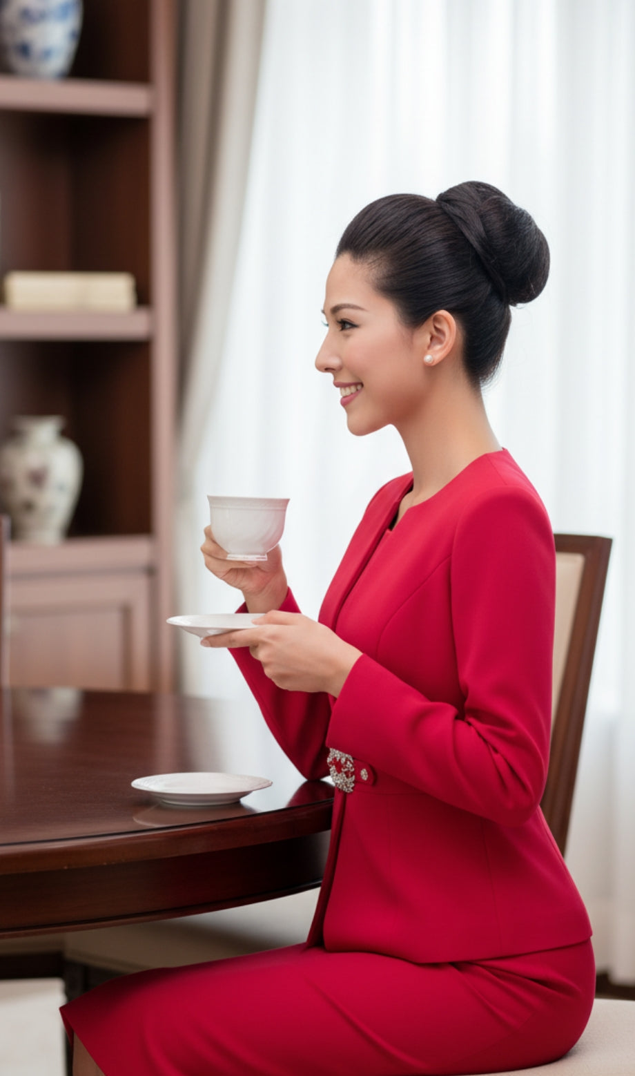 Nina Massini 2265-RED  ( 2pc Renova Designer Church Suits For Women  )