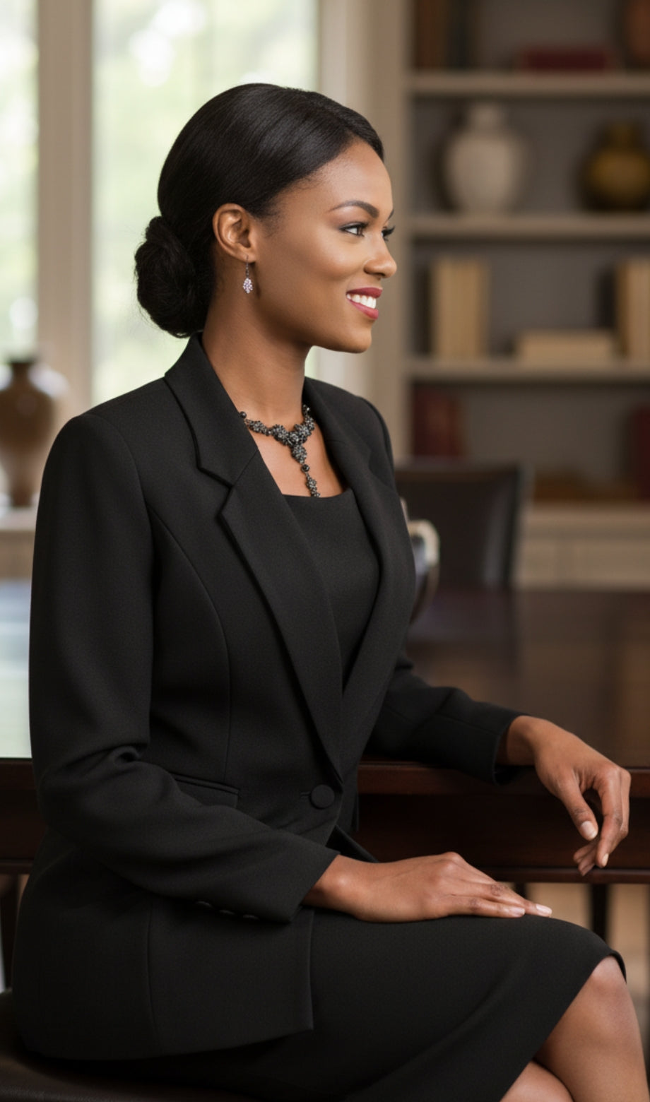 Ben Marc 2295-BLK Usher Church Suit