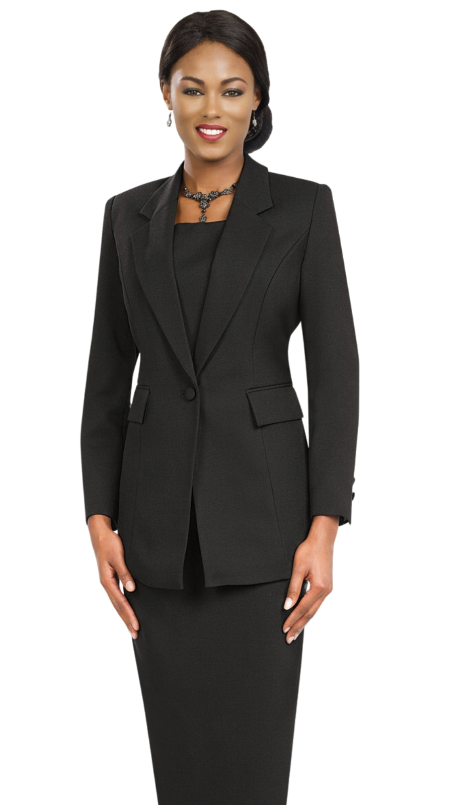 Ben Marc 2295-BLK Usher Church Suit