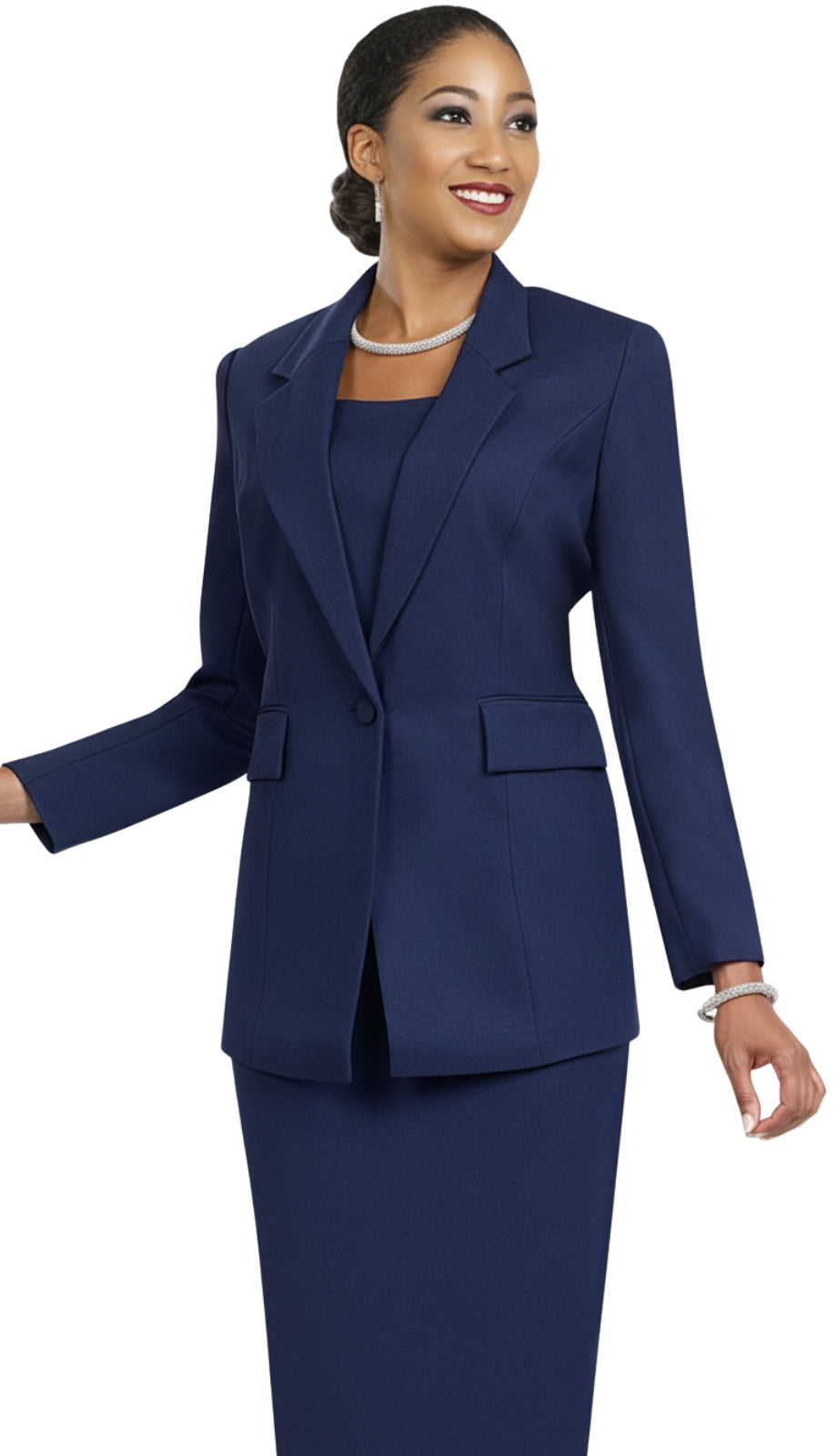 Ben Marc 2295-NVY-QS Church Suit