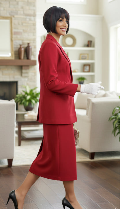 Ben Marc 2295-RED Usher Church Suit