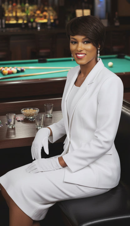 Ben Marc 2295-WHT Usher Church Suit