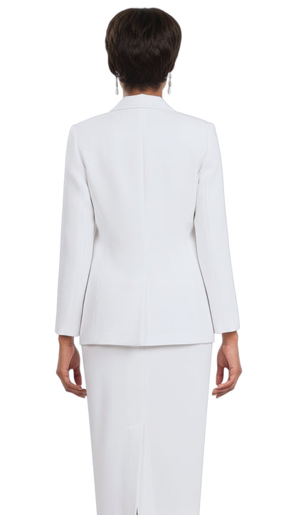 Ben Marc 2295-WHT Usher Church Suit
