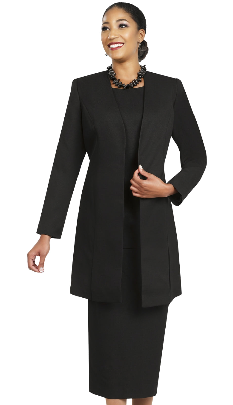 Ben Marc 2296-BLK Usher Church Suit