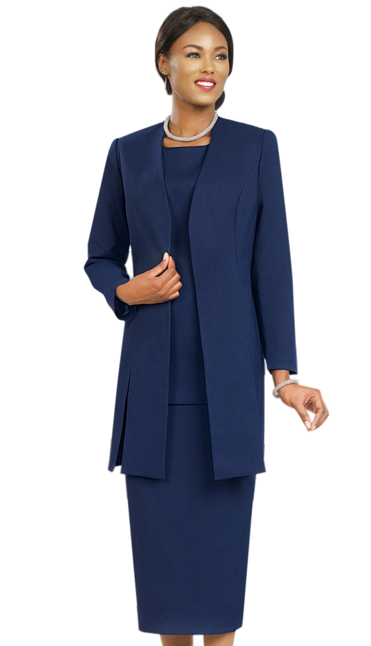 Ben Marc 2296-NVY-CO Church Suit