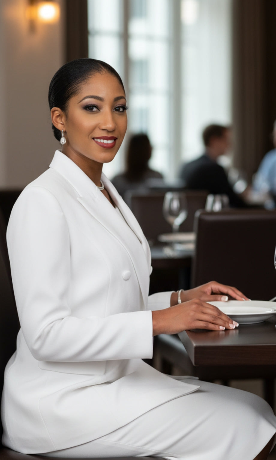 Ben Marc 2298-WHT Usher Church Suit