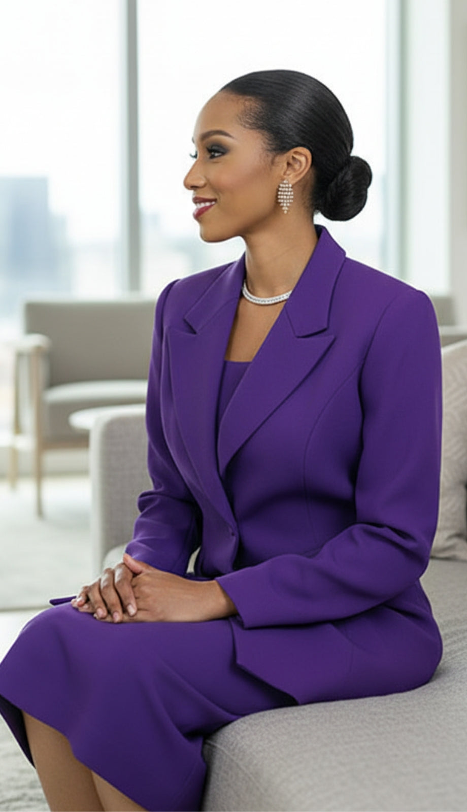 Ben Marc 2299-PUR Church Suit