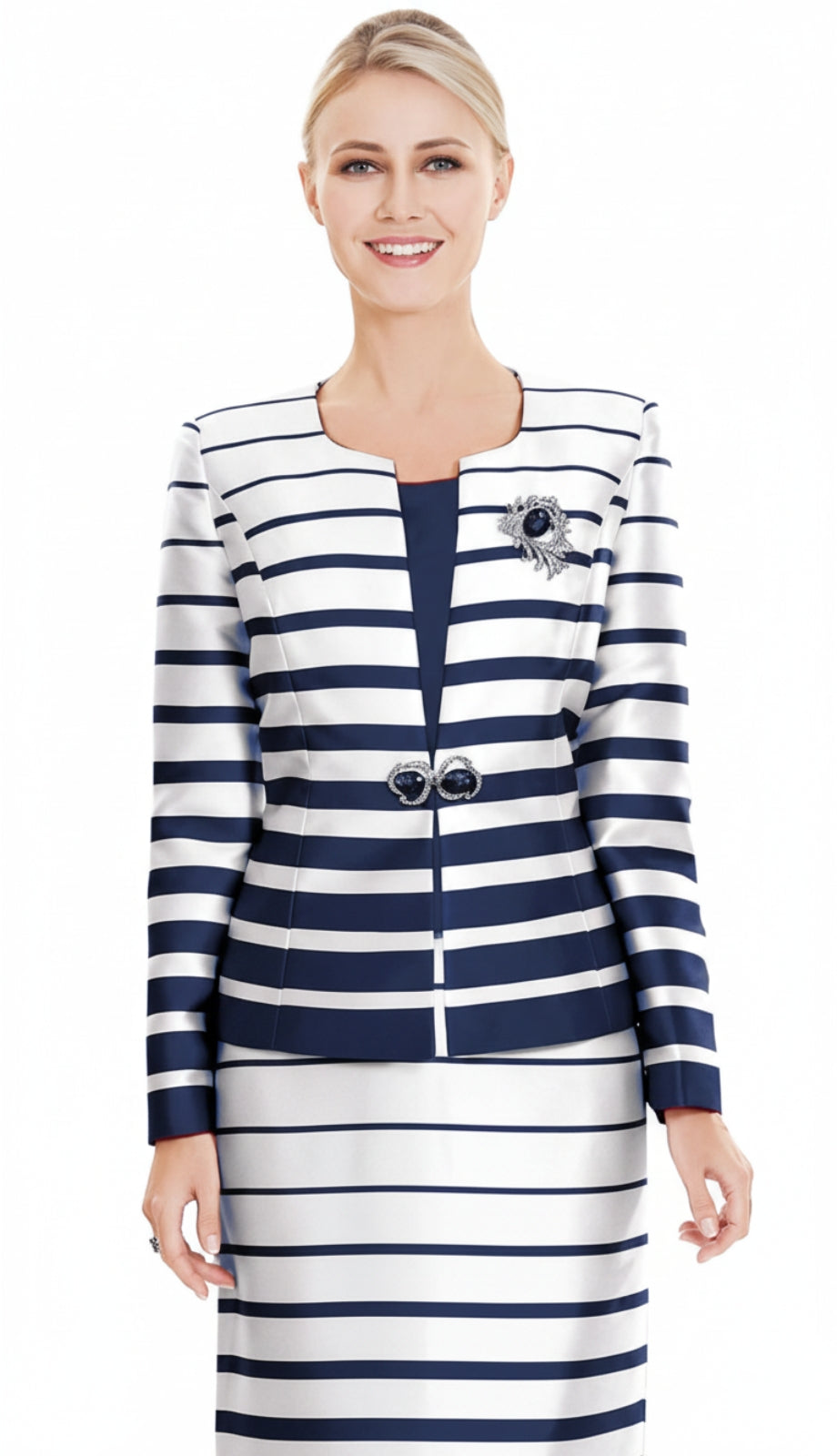 Nina Massini 2394-NVY Church Suit