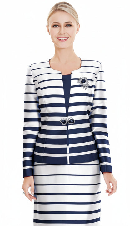 Nina Massini 2394-NVY Church Suit