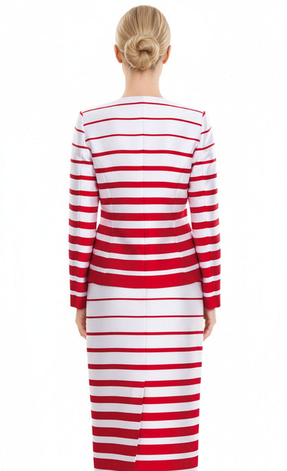 Nina Massini 2394-RED Church Suit