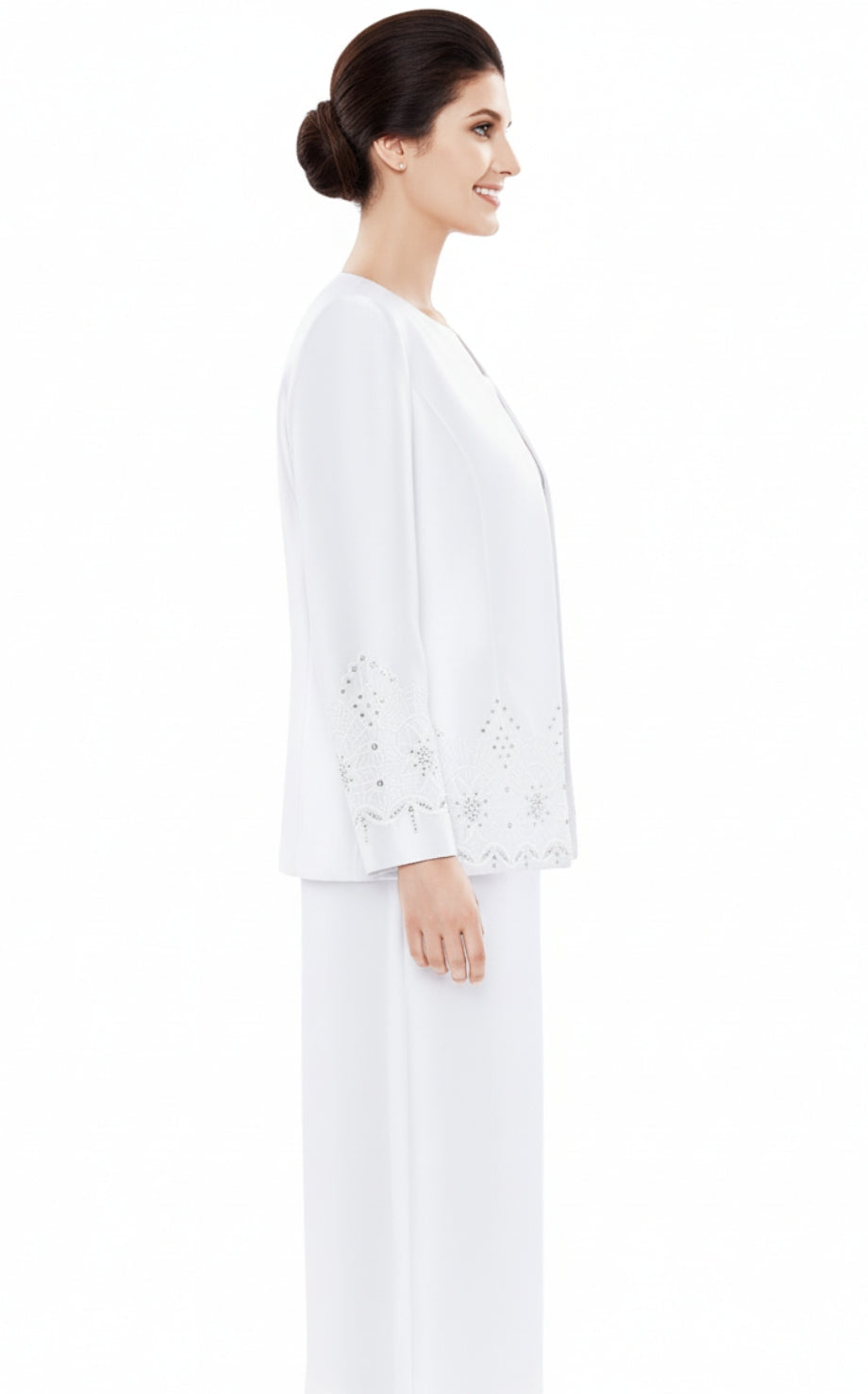 Nina Massini 2485-WHT Church Suit