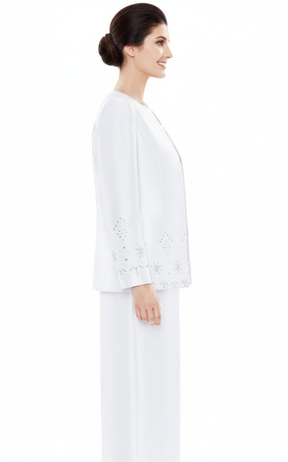 Nina Massini 2485-WHT Church Suit
