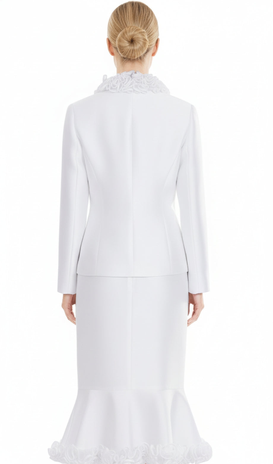 Nina Massini 2505-WH Church Suit