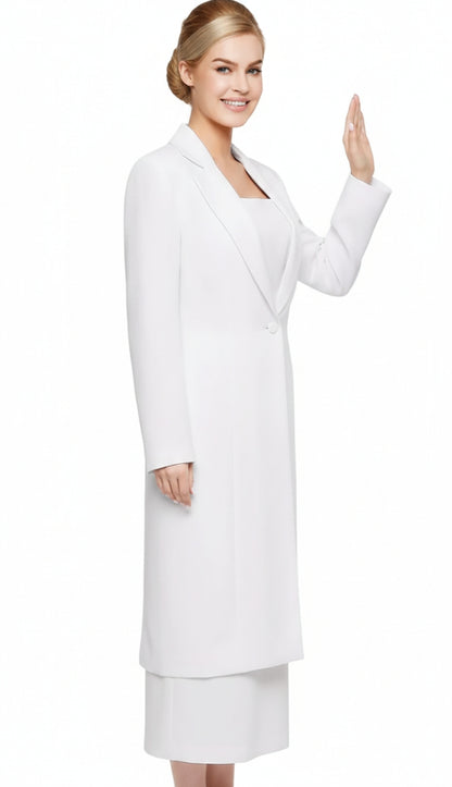 Nina Massini 2541-WHT Church Suit