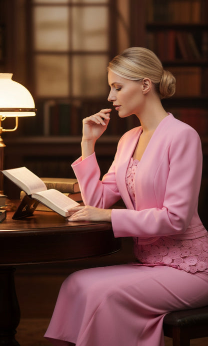 Nina Massini 2547-PNK Church Suit