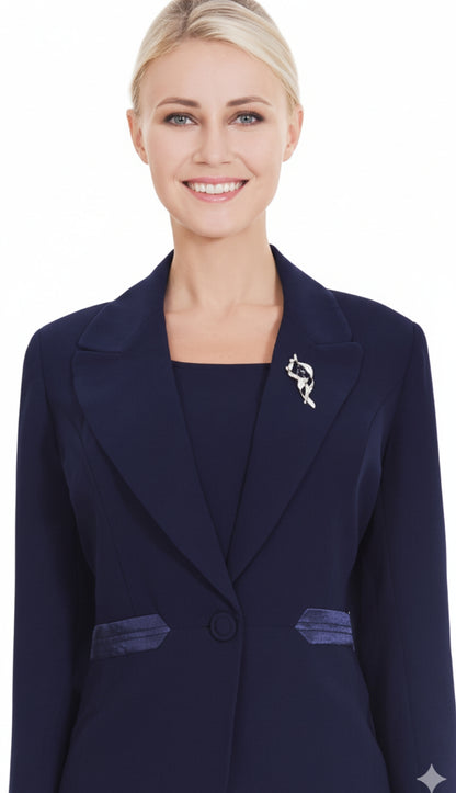 Nina Massini 2557-NVY Church Suit