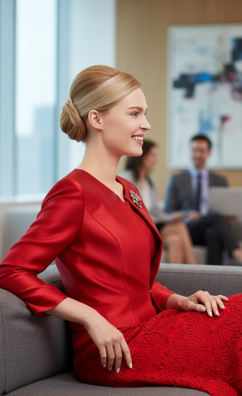 Nina Nischelle 2883-RED Church Dress