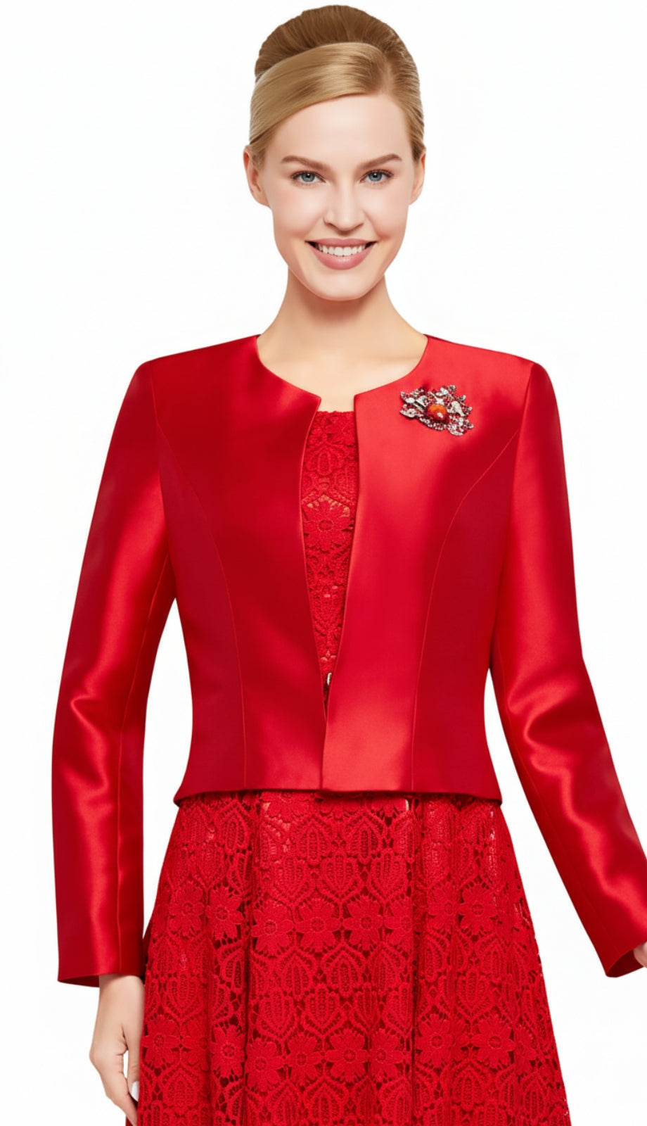 Nina Nischelle 2883-RED Church Dress