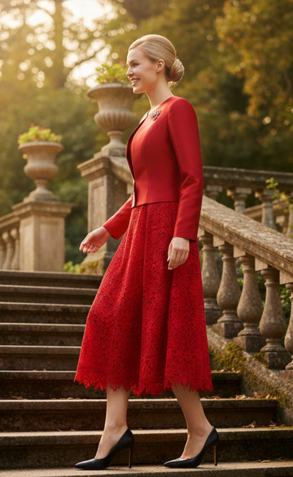 Nina Nischelle 2883-RED Church Dress