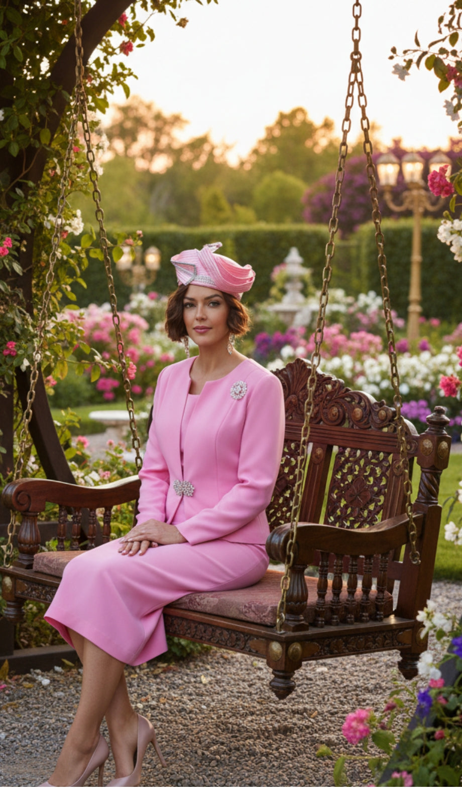 Lily And Taylor 3052-PNK Church Suit