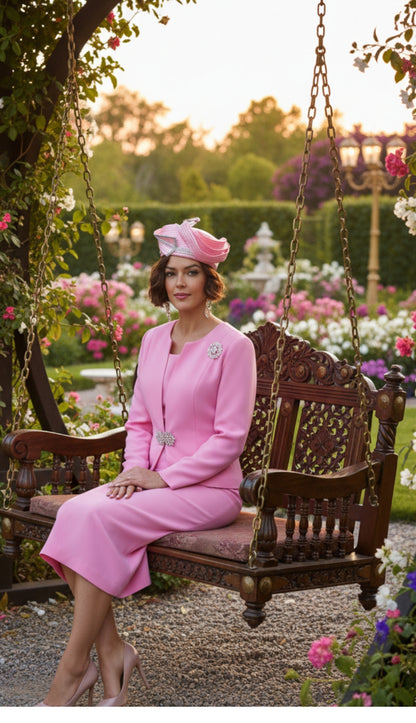 Lily And Taylor 3052-PNK Church Suit