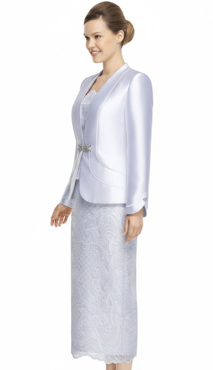 Nina Massini 3062-WHT Church Suit