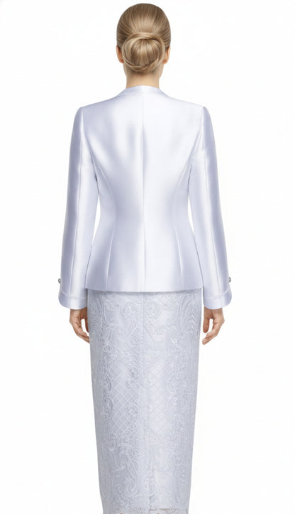 Nina Massini 3062-WHT Church Suit