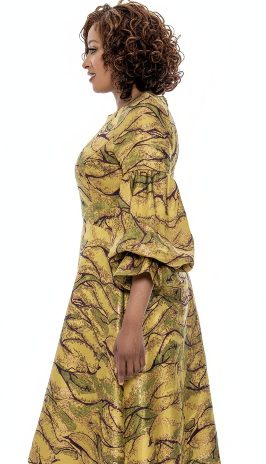 Dorinda Clark Cole 309121-GLD-QS Church Dress