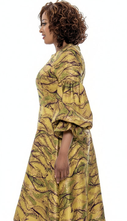 Dorinda Clark Cole 309121-GLD-QS Church Dress