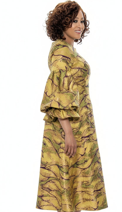 Dorinda Clark Cole 309121-GLD-QS Church Dress