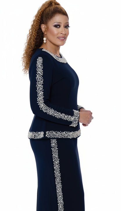 Dorinda Clark Cole 309612-NVY Church Dress