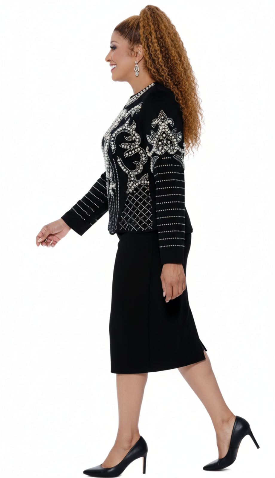 Dorinda Clark Cole 309731-BLK-QS Church Suit