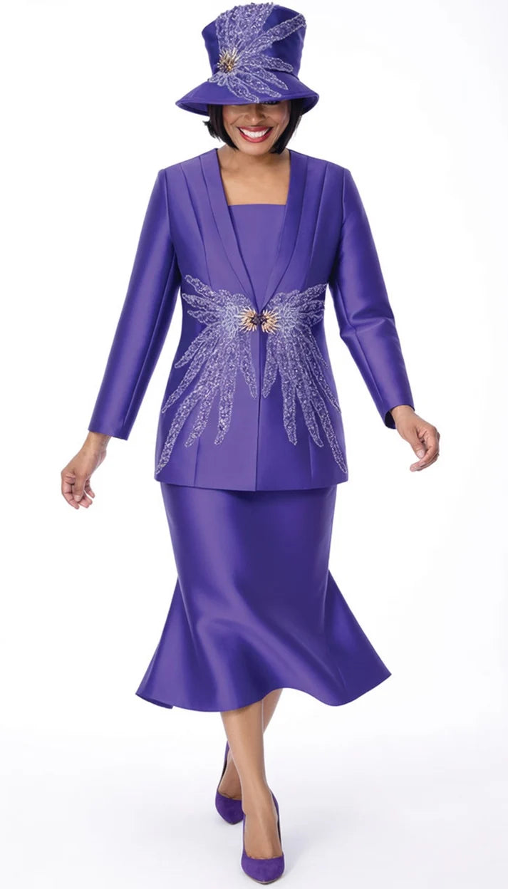 GMI 402012-PUR-QS Church Suit